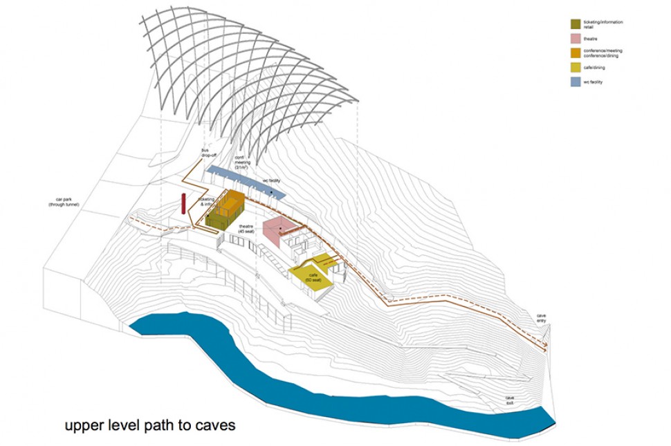axo path caves recreation architecture